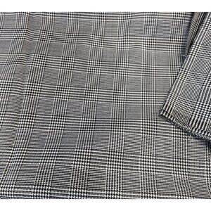 Black & White Glen Check Fabric By The Yard For Sewing & Crafting Projects 60"